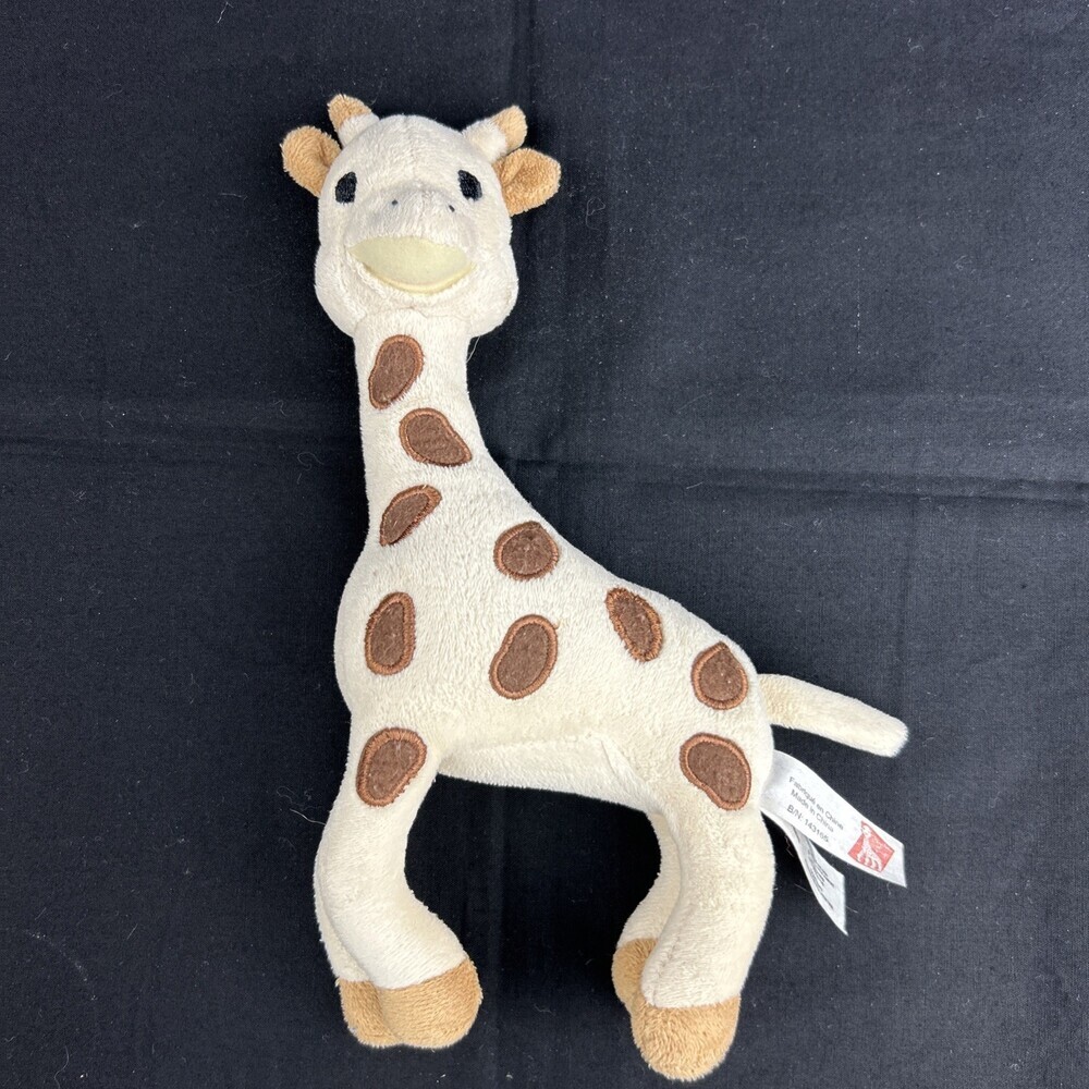 Giraffe Sophie Baby Rattle Toy Cream Brown Vulli France Plush Stuffed Animal
